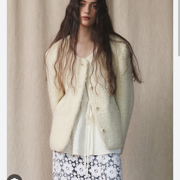 Oursaalty oversized tweed jacket - Picture 1 of 3
